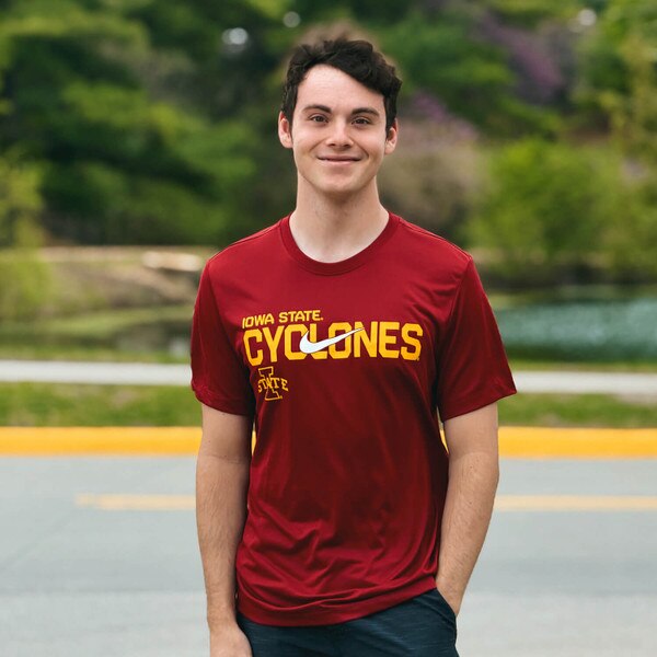 Nike Iowa State Cyclones Cardinal Legend Short Sleeve T-Shirt